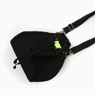 Neon-trim Canvas Bucket Bag