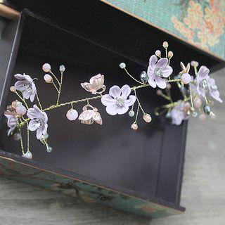 Bridal Flower Headpiece Light Purple - One Size