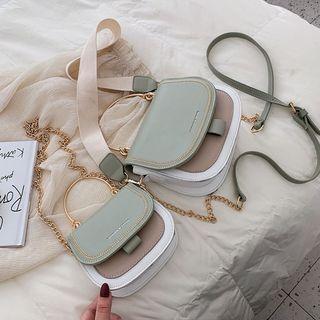 Top Handle Saddle Crossbody Bag