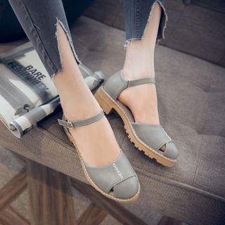 Low Heel Cut Out Pumps