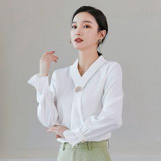 Bell-sleeve Blouse / Dress Pants / Set