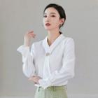 Bell-sleeve Blouse / Dress Pants / Set