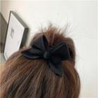Bow Hair Tie A - Black - One Size