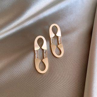 Metal Stud Earring Diameter: 1.8cm - One Size