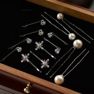 Faux Pearl Headpiece Set