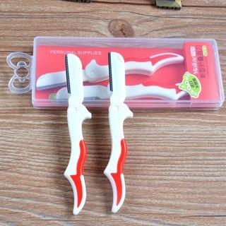 Set Of 2: Eyebrow Razor As Shown In Figure - One Size