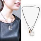 C-pendant Multi-layered Necklace Gold - One Size