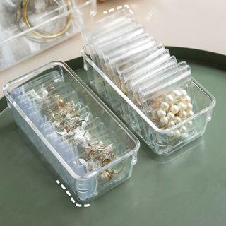 Transparent Pvc Self Sealing Bag / Plastic Storage Tray / Set