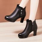 Pointed Platform High Heel Ankle Boots