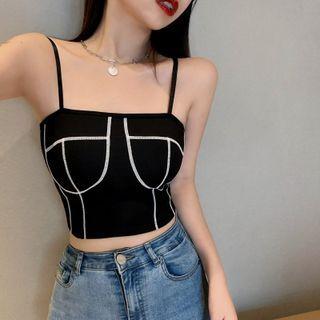 Contrast Stitching Camisole Top