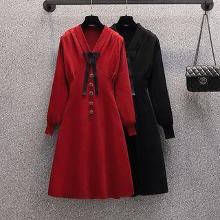 V-neck Bow Dress