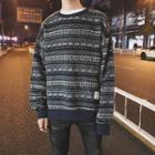 Loose-fit Ethnic-print Pullover