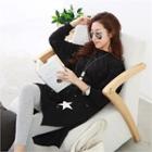Paint-splatter Strap Printed Pullover Dress
