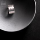 Letter Sterling Silver Open Ring