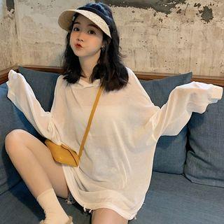 Plain Loose-fit Light Top