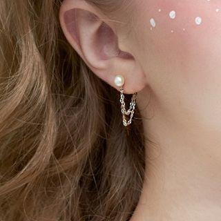 Freshwater Pearl Chained Earring