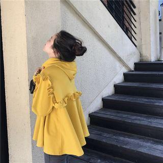 Plain Frilled Loose-fit Jacket
