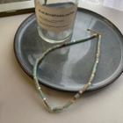 Sterling Silver Necklace Green - One Size