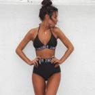Lettering Trim Bikini
