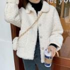 Furry Jacket (with Bag ) Jacket(with Bag) - One Size