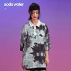 Tie-dyed Loose Polo Shirt