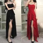 Spaghetti Strap High-low Evening Gown