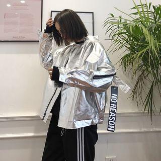 Metallic Loose-fit Jacket