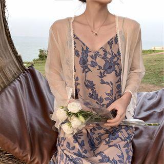 Chiffon Cutout Jacket