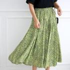 Leopard Sway Long Skirt