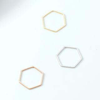 Alloy Hexagon Ring