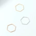 Alloy Hexagon Ring