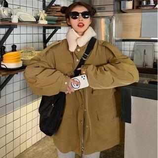 Button Jacket Khaki - One Size