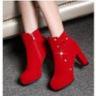 High Neck Ankle Boots