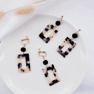 Geometric Acrylic Dangle Earrings