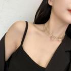 Hoop Layered Stainless Steel Choker Gold - One Size