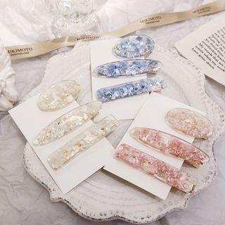 Set: Scallop Texture Hair Clip