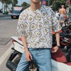 Short-sleeve Egg Print T-shirt