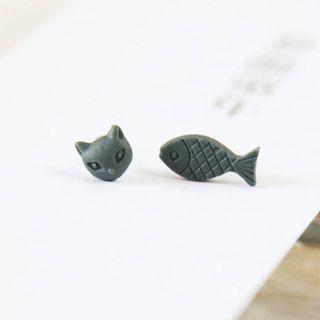 Cat / Fish Single Earring (1pc)