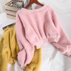 Cropped Fleece Pullover