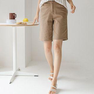 Washed Bermuda Shorts