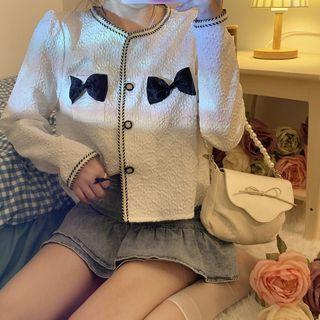 Bow Cropped Jacket