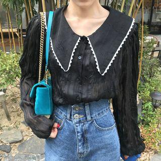Striped Collared Blouse