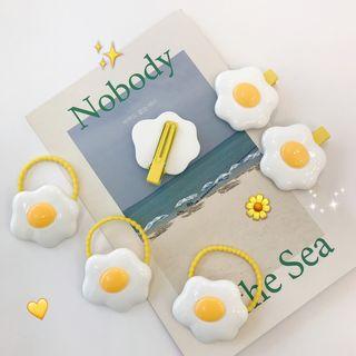Fried Egg Hair Tie / Hair Clip As Shown In Figure - One Size