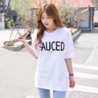 Distressed Lettering T-shirt