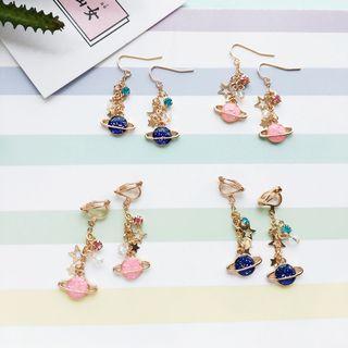 Planet Drop Earring / Clip-on Earring