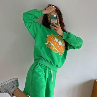 Vivid Letter-printed Sweatshirt