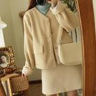 A-line Skirt / Buttoned Jacket