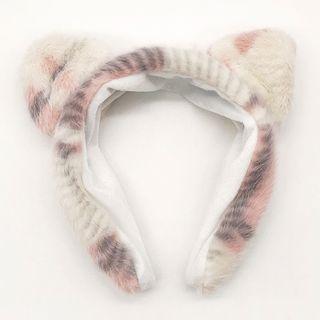 Striped Chenille Cat Ear Headband