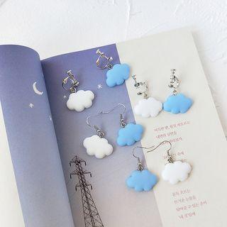 Acrylic Cloud Dangle Earring