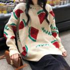 Watermelon Pattern Sweater